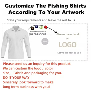 Camiseta Polo de Pesca Personalizada con Sublimación, UPF 50, Impermeable, Resistente al Viento, Talla Grande, Tejido Transpirable que Absorbe la Humedad - Product Image 5