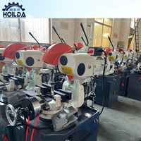 Machine de découpe de tuyaux métalliques semi-automatique : Coupe-tubes en acier robuste 380V/220V pour échafaudages, clôtures et construction