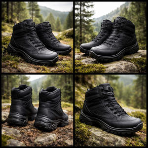 Nuevas Botas Tácticas de Cuero para Hombre, con Cordones, Impermeables, para Actividades Ceremoniales al Aire Libre - Product Image 5