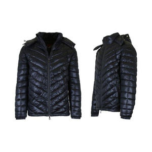 Wholesale Men's S-6XL Winter Puffer Jackets Light Warm <b>Duck</b> Feather Filled <b>Down</b> with Black Hood Custom Logo <b>Coats</b> - Product Image 4