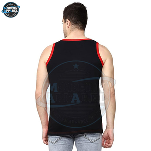 Débardeurs homme personnalisés à prix avantageux, coupe musclée, unis, sans manches, pour entraînement, 100% coton. - Product Image 5