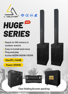 Système de haut-parleurs colonne actifs L-solution Huge Series 2500W Max SPL140dB avec néodyme, audio haute résolution, son professionnel 3 canaux - Product Image 2