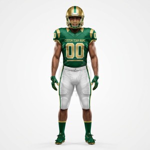 Uniformes de football personnalisés avec graphiques d'équipe, épaulettes ajustables et maille extensible - Product Image 4