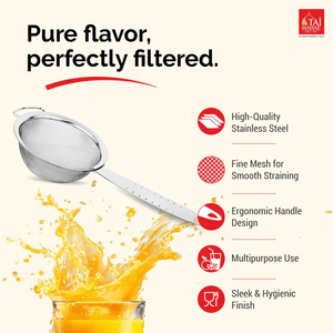 High Quality SS Alisha <b>Strainer</b> soup and juice <b>Colander</b> Extra Fine Mesh Sieve <b>Strainer</b> for Filtering Oil Soup Flour - Product Image 4