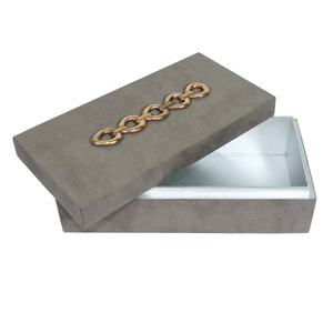 Boîte à bijoux en jute multicolore personnalisable de luxe de haute qualité emballage cadeau en gros de texture de jute pour bijoux - Product Image 6