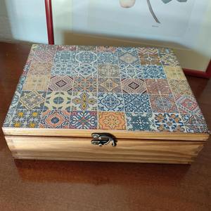 Boîte de rangement en bois imprimée pour bijoux et huiles essentielles – Vente en gros - Product Image 2