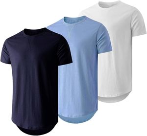 Camiseta Básica de Cuello Redondo para Hombre, Mezcla de Algodón Suave, Manga Corta, Ligera, Transpirable, Informal, para Uso Diario, Corte Ajustado, ODM - Product Image 2