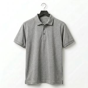 เสื้อโปโลชาย ผ้าคอตตอนปิเก้ 220 GSM เนื้อนุ่ม ระบายอากาศได้ดี ทรงปกติ แขนสั้น เสื้อลำลอง - Product Image 5