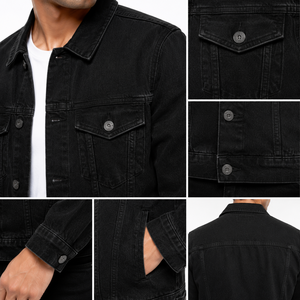Veste en jean pour homme offrant un confort fiable, un style robuste, un tissu résistant, des détails classiques et une forme polyvalente pour un usage quotidien OEM - Product Image 6