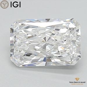 Elegancia Atemporal, Diamante Cultivado en Laboratorio CVD de 1.00 Quilates, Corte Radiante, Color D, Claridad VVS1, con Certificado IGI para Personalización - Product Image 1