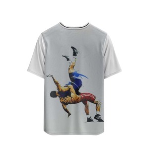 Ensemble de vêtements d'arts martiaux personnalisés pour hommes 2025 – T-shirts et shorts de lutte tricotés avec impression numérique sur le devant, respirants, taille internationale - Product Image 6