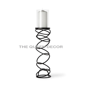 Hot Selling Iron Metal Votive Stand <b>Black</b> <b>Candle</b> <b>Holder</b> Glass Use Bedroom Home Lighting Classic Birthday Parties Accent - Product Image 1