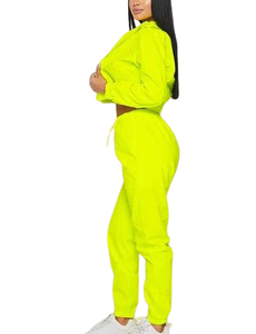 Ofertas Destacadas: Conjunto Deportivo de 2 Piezas para Mujer, Chaqueta Cortavientos de Invierno, Ligero, Corte Regular, Transpirable, Poliéster/Algodón - Product Image 5
