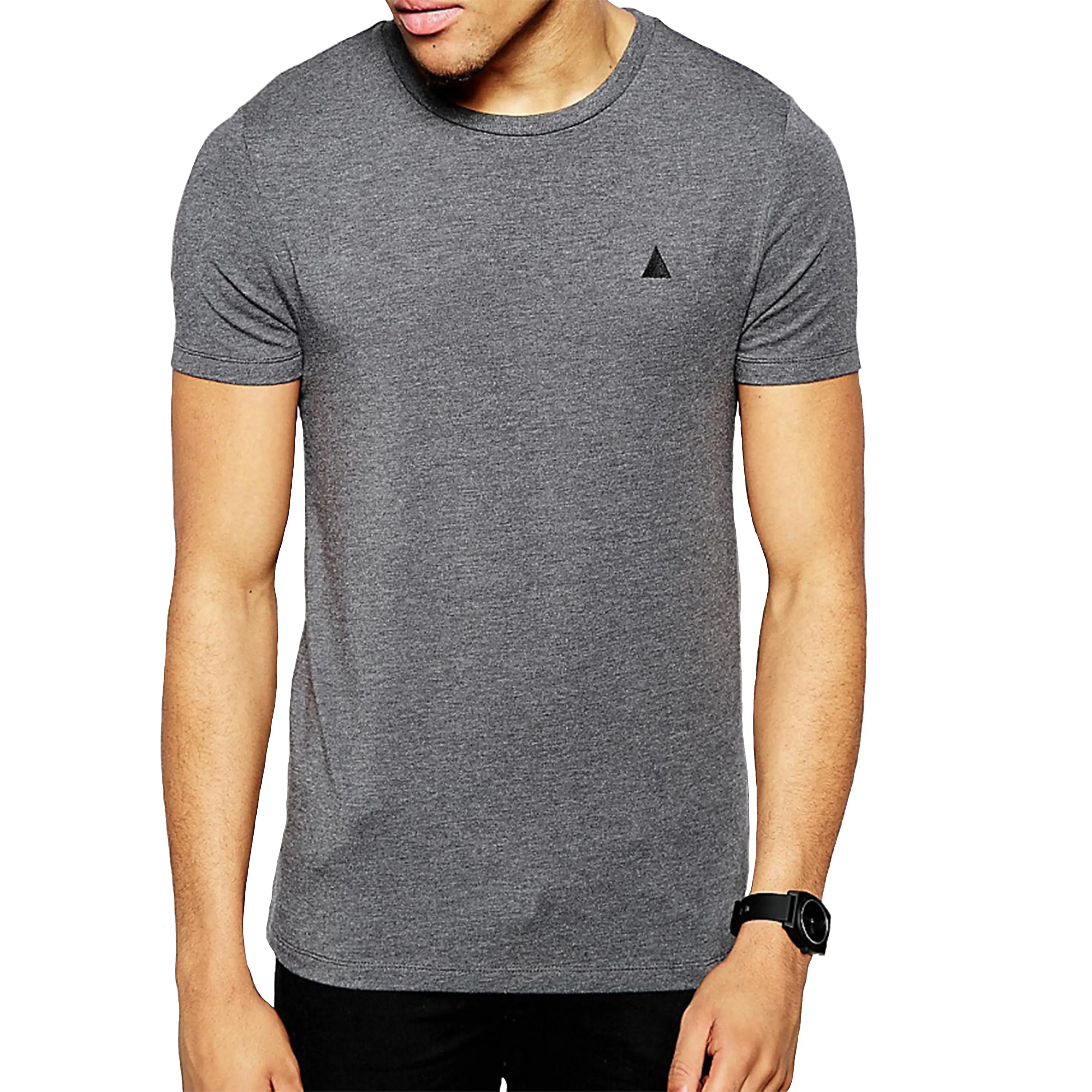 Thời Trang Thiết Kế Mới Nhất Thường Xuyên Fit Crew Neck Với Cảm Ứng Mềm Jersey Men Quần Áo Tùy Chỉnh Logo Thêu T Shirt Bán Sỉ