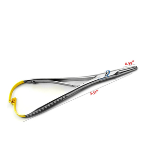 Portaagujas Mathieu TC, Instrumento Quirúrgico Dental Manual, Mordazas de Carburo de Tungsteno, Certificado CE, Diseño Ergonómico para Precisión - Product Image 3