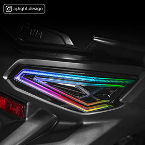 AJLIGHT DESIGN ไฟท้ายมอเตอร์ไซค์คุณภาพสูง ผลิตในไต้หวัน ระบบไฟ LED RGB แบบเลนส์คู่ สำหรับ Yamaha XMAX V2 รับประกัน 12 เดือน - Product Image 2