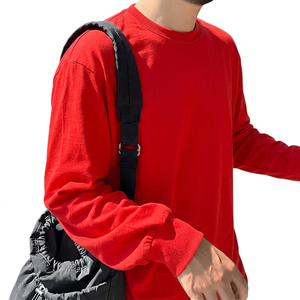 Camiseta de Punto de Manga Larga para Hombre, Cuello Redondo, Corte Regular Informal - Product Image 5