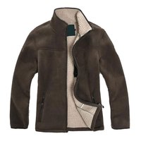 Veste d'hiver en polaire à fermeture éclair, style Sherpa, en polaire polaire et polyester, personnalisable avec logo, vente en gros