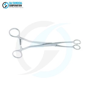 Pince ovale Doyen manuelle en acier inoxydable, certifiée CE, pour interventions chirurgicales gynécologiques et abdominales - Product Image 2