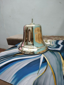 Polished <b>Brass</b> Round Wall-Mounted Handmade Digital Printing Modern Decorative Door <b>Bell</b> - Product Image 5