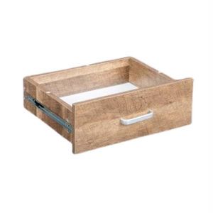 Bureau d'ordinateur moderne en aggloméré brun 110x50x95cm à 2 niveaux avec 1 tiroir - Product Image 6
