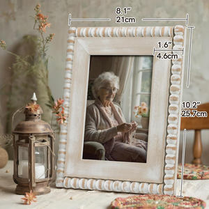 Premium Handmade Solid Wood <b>Photo</b> <b>Frame</b> Elegant Decorative Tabletop Display for Home Office Living Room Classic <b>Rustic</b> Style - Product Image 3