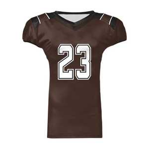 Camiseta de Fútbol Americano con Cuello en V, Manga Corta, Personalizada, Elegante, con Estampado Sublimado a Color, con Nombre de Marca y Logotipo Propios - Product Image 6