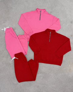 เสื้อสเวตเชิ้ตผู้ชายคอตั้งแบบซิปครึ่งตัว ทรงหลวม สีพื้น ผ้าฟลีซ 100% ผ้าฝ้าย สไตล์ลำลอง - Product Image 5
