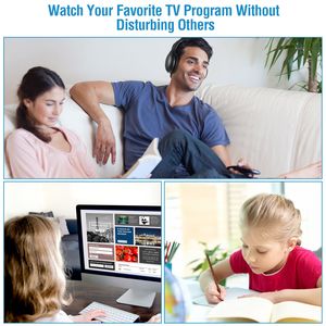 Casques audio HiFi supra-auriculaires avec émetteur-récepteur RF sans fil, écouteurs HiFi sans fil RF supra-auriculaires et circum-auriculaires - Product Image 6