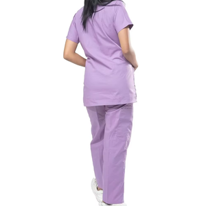Precio de Fábrica, Conjuntos de Uniformes Médicos Personalizados de Alta Calidad, Unisex, Manga Corta, para Clínica Dental, Hospital Veterinario, Tela de Lana - Product Image 4