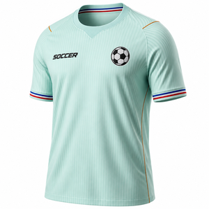 Maillot de football 100 % polyester, personnalisé, imprimé numériquement, service OEM, coupe moderne, respirant - Product Image 2
