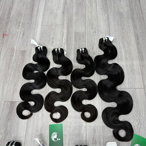 Échantillon gratuit de haute qualité 100% cheveux humains cuticule alignée brut non transformé blond russe vague de corps trame naturelle Extension de cheveux - Product Image 4