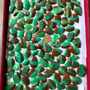 Cabochoanes de Piedra de Crisoprasa Verde Bio de Alta Calidad Grado AAA, Gemas Naturales Sueltas de Formas Mixtas - Product Image 6