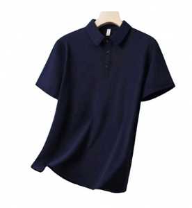 Camiseta Polo Personalizada con Logotipo Frontal para Hombre, 100% Algodón, Tejido Liso, Transpirable, Lavado - Product Image 6