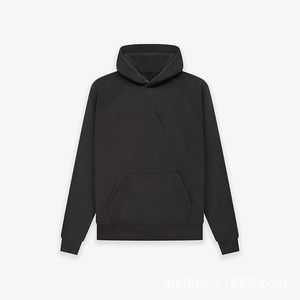 Sweat-shirt à capuche gris pour homme, coupe classique, en coton French Terry, pull décontracté avec poche, écologique, coupe-vent, vêtements d'hiver - Product Image 2