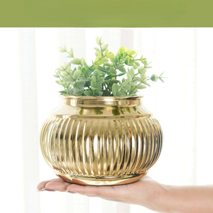 Maceta Moderna de Metal y Hierro, Maceta Decorativa para Plantas de Interior y Exterior, Jardín, Balcón, Decoración del Hogar - Product Image 4