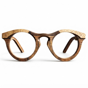 Wholesale Retro <b>Round</b> Wooden <b>Sunglasses</b> Custom Logo Handcrafted Eco Friendly Wood Frame Glasses Men Women Polarized Eyeglasses - Product Image 6