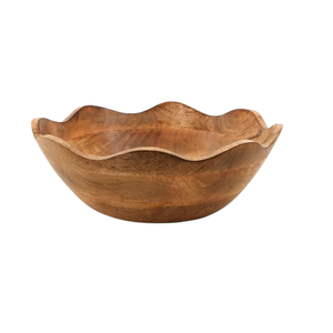 Bol en bois d'acacia poli, style américain, fait main, ustensile de cuisine en bois d'acacia - Product Image 4