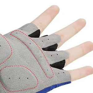 Gants de cyclisme d'été en cuir mi-doigts pour hommes, les plus vendus, respirants, antidérapants, légers et compatibles écran tactile - Product Image 2