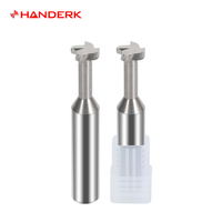HANDERK, venta en Stock, brocas de enrutador con ranura en T, fresa de extremo de ranura en T de carburo sólido para herramienta de fresado CNC