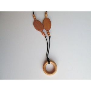 Collier en bois fait main de luxe de qualité supérieure pour femmes, fournitures de perlage, bijoux - Product Image 1