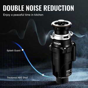 Dissipatore di Rifiuti Alimentari a Alimentazione Continua 1/2HP 3450RPM con Cavo di Alimentazione EZ Connect - Product Image 4