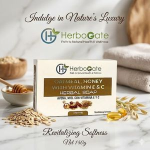 Jabón Herbal Premium de Avena y Miel con Vitamina E y C, Enriquecido con Ingredientes Naturales para una Hidratación Nutritiva y una Apariencia Saludable - Product Image 4