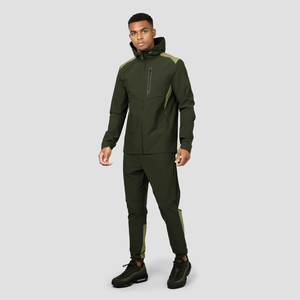 High Performance Paneled Tracksuit with Premium Quality Zipper Polyester Spandex Fabric Designed for <b>Running</b> Training OEM Supply - Product Image 1