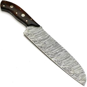 Cuchillo de Chef Profesional de Acero de Damasco, Cuchillo de Cocina Ultra Afilado con Mango Ergonómico para Chefs Caseros - Product Image 1