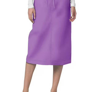 Jupe de travail violette pour femmes, en coton et polyester tissé, pantalon d'uniforme d'hôpital pour usage médical - Product Image 5