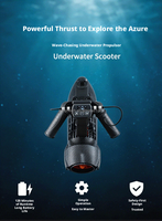 Scooter sous-marin Camolech CM6-1 à fixation dorsale, système de propulseur double/simple portable, 650W chacun, signal stable en eau profonde