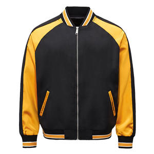 Custom Men's Baseball Satin <b>Jacket</b> for Men Embroidered Varsity Bomber Satin <b>Jacket</b> - Product Image 1