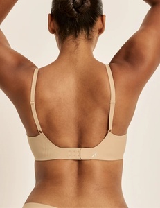 Women's Seamless <b>Wire</b>-Free <b>Bra</b> Solid Color Knitted Racerback Comfort Fit Everyday Style - Product Image 3