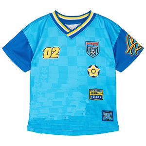 ชุดฟุตบอลแห้งเร็วสำหรับเด็กชายและเด็กหญิง เสื้อเจอร์ซีย์ฤดูร้อน อายุ 0-10 ปี กางเกงขาสั้น ชุดตาข่ายระบายอากาศแห้งเร็ว - Product Image 5